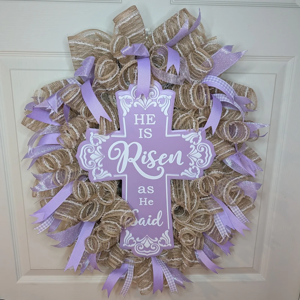 He Is Risen Wreath